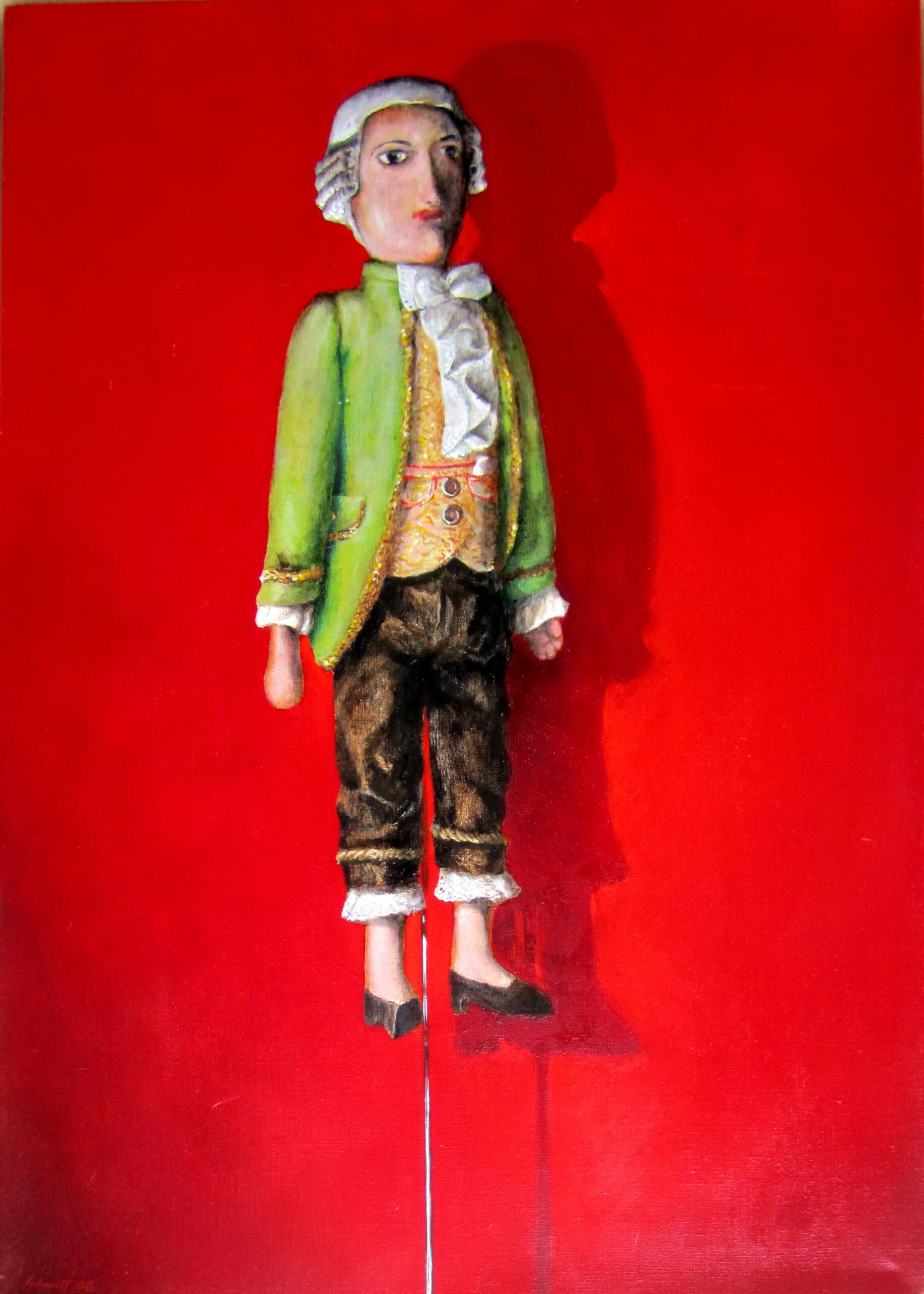 Diener im 19. Jahrhundert, Ölgemälde von Dirk Schmitt (ca 70 x 50 cm).