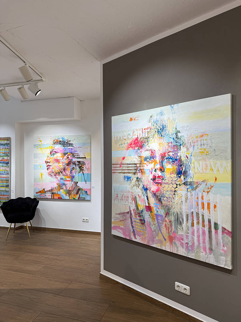 Neue Werke (2025) aus dem Studio von Salvador Ginard in der 30works-Galerie eingetroffen.